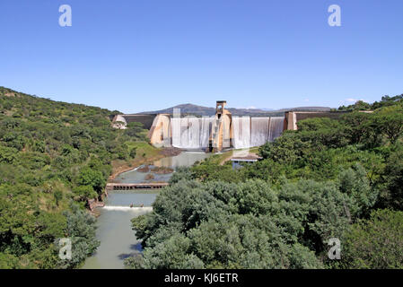 Wagendrift Damm auf der Bushman River, in Estcourt, KwaZulu Natal, Südafrika. Stockfoto