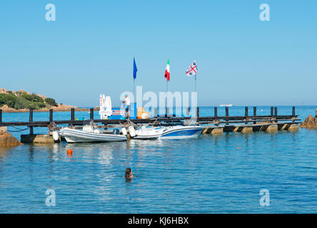 Verkürzungen, Romazzino, Costa Smeralda, Sardinien, Italien Stockfoto