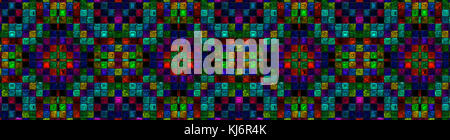 Wunderbare Zusammenfassung illustriert Panorama-Glas-Muster Stockfoto