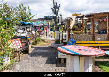 Nomadische Gemeinschaft Gärten in East London Stockfoto