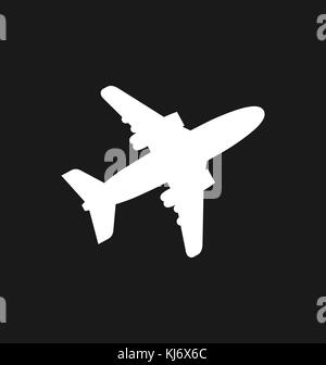 Ebene Symbol/Zeichen im flachen Stil isoliert. Flug Symbol für Ihre Webseite, Logo, App, ui Design. Vector Illustration. Stock Vektor