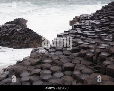 Die erstaunliche Giants Causeway, County Antrim Nordirland UK Stockfoto