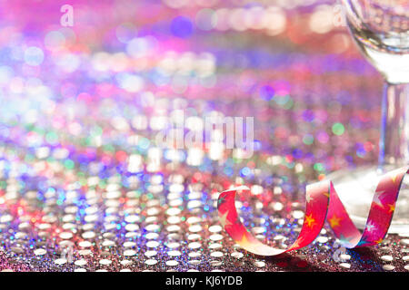 Party Neujahr Karneval Geburtstag abstrakte verschwommenen Hintergrund in der Nacht Konzept Stockfoto