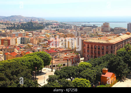 Stadtbild von Cagliari, Sardinien, Italien Stockfoto