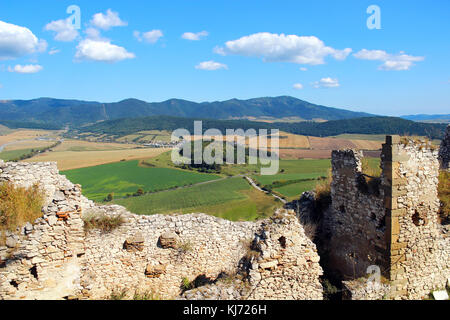 Ruinen der Burg Spis (spissky hrad) in der Slowakei Stockfoto