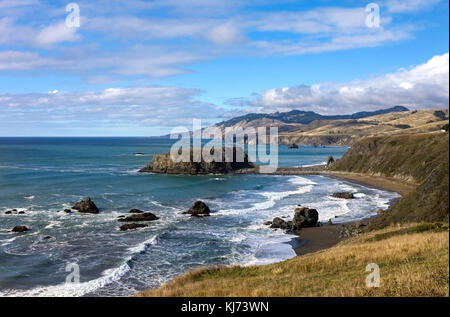 Ein Bild von der ziege Rock State Beach von einer Täuschung über den Park. Stockfoto