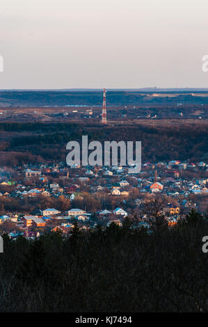 Blick auf die Stadt vom Hilltop pyatigorsk. Stockfoto