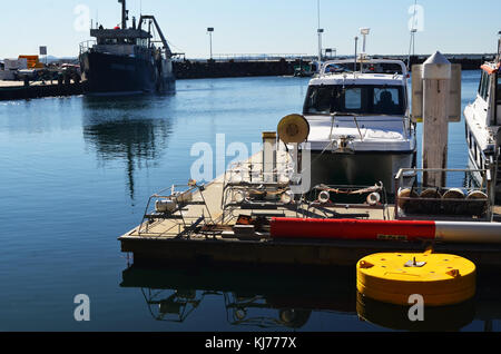 Nelson Bay, Boote in der Marina in Nelson Bay in der Nähe von Port Stephens NSW Australien Stockfoto