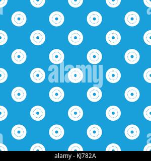 Kreis Straße Muster nahtlose Blau Stock Vektor