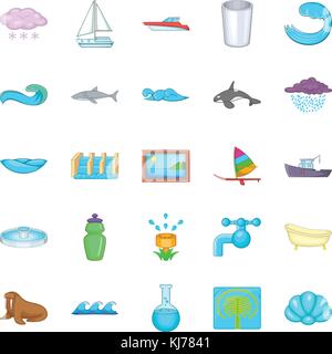 Dip-Symbole, Cartoon Stil Stock Vektor