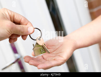 Schlüssel, Haus, Haus Schlüssel, Tür, Umzug Stockfoto