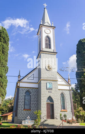 Pinhal alto Kirche in Nova Petropolis, Rio Grande do Sul, Brasilien Stockfoto