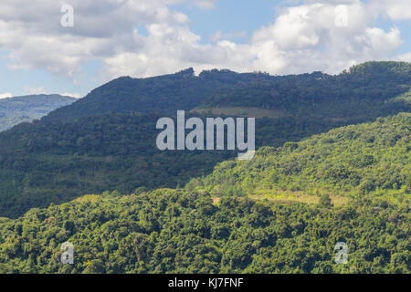 Das Tal und die Berge in Nova Petropolis, Rio Grande do Sul, Brasilien Stockfoto