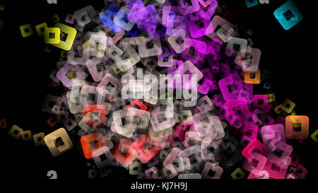 Abstrakte quadratischen Hintergrund Design illustration Stockfoto