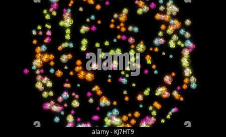 Wunderbare abstrakte illustrierte Glasobjekt Stockfoto