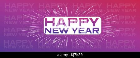 Guten Rutsch ins Neue Jahr social media cover Vorlage, Social Media, Cover Design, Stock Vektor
