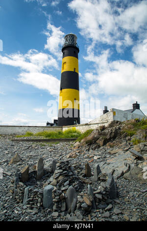 St.Johns Point ein bekanntes Leuchthaus in Nordirland Stockfoto