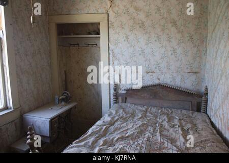 Bodie, Kalifornien (USA), 9. August 2012: bodie Bodie ist die am besten erhaltene Geisterstadt in Kalifornien, eine ursprüngliche Bergbaustadt aus den späten 1800er. wha Stockfoto