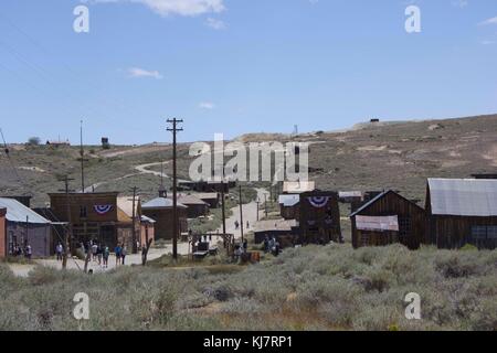 Bodie, Kalifornien (USA), 9. August 2012: bodie Bodie ist die am besten erhaltene Geisterstadt in Kalifornien, eine ursprüngliche Bergbaustadt aus den späten 1800er. wha Stockfoto