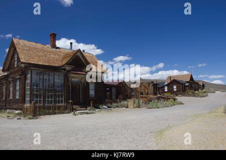 Bodie, Kalifornien (USA), 9. August 2012: bodie Bodie ist die am besten erhaltene Geisterstadt in Kalifornien, eine ursprüngliche Bergbaustadt aus den späten 1800er. wha Stockfoto