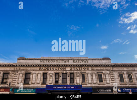 U-Bahnhof Paddington, London, UK. Stockfoto