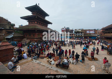 Bhairavnath Tempel in Taumadhi Square, Bhaktapur, Nepal Stockfoto
