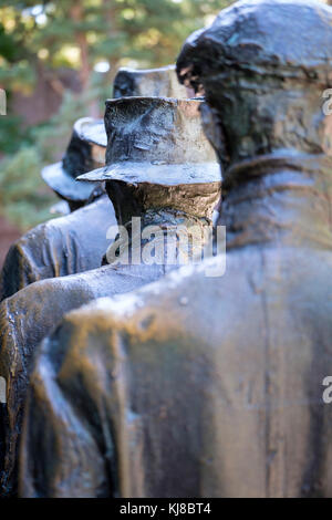 Detail von Brot, von George Segal, Zimmer 2 von Franklin Delano Roosevelt Memorial, FDR Memorial, Washington, D.C., Vereinigte Staaten von Amerika, USA. Stockfoto