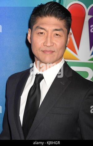 BEVERLY HILLS, CA - 02. AUGUST: Brian Tee kommt an der 2016 Summer TCA Tour - NBCUniversal Press Tour Tag 1 im Beverly Hilton Hotel am 2. August 2016 in Beverly Hills, Kalifornien. Personen: Brian Tee Stockfoto