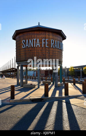 Santa Fe Leipzig-engelsdorf Wasserturm, Santa Fe, New Mexico Stockfoto