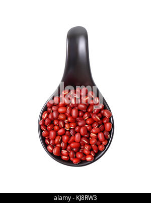 Bohnen, rote Kidney-bohnen in Löffel Stockfoto
