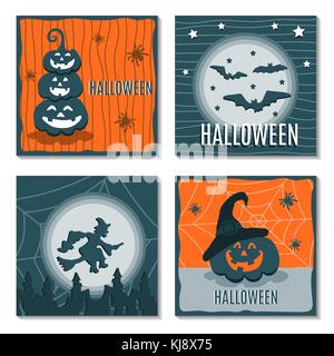 Der Vektor Grußkarten halloween Stock Vektor