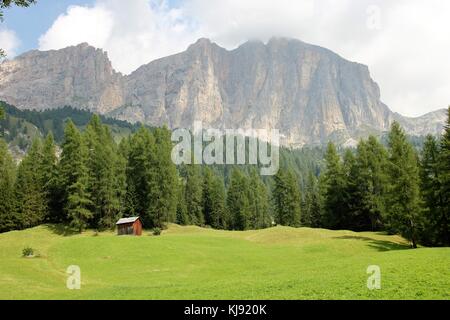 Landschaft der Dolomiten in Sud Tirol, Italien Stockfoto