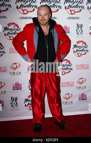 London, Großbritannien. 23 Nov, 2017. Philip christopher Baldwin besucht "magischen Laterne Festival' vip-Nacht Vorschau, London, UK Credit: Siehe li/alamy leben Nachrichten Stockfoto