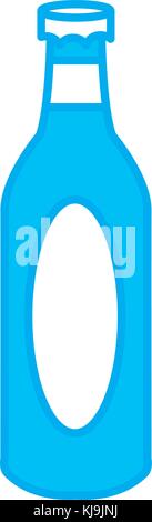 Champagner Flasche isoliert Stock Vektor