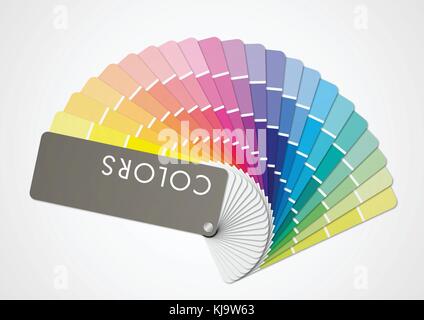 Vector Illustration der Palette Farben guide Präsentation Stock Vektor