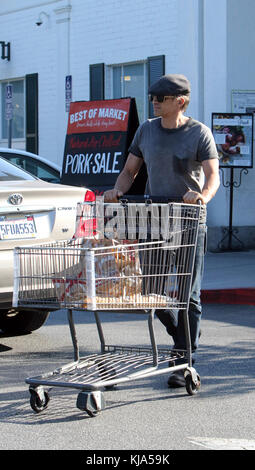 BEVERLY HILLS, KALIFORNIEN - 2. AUGUST: Supermarkt von Olivier Martinez bei Bristol Farms in Beverly Hillson, 2. August 2016 in Beverly Hills, Kalifornien. Leute: Olivier Martinez Stockfoto