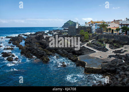 Das Dorf Garachico an der Nordseite der Insel Teneriffa, Kanarische Inseln, Spanien Stockfoto