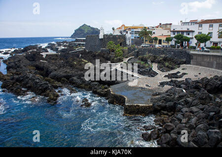 Das Dorf Garachico an der Nordseite der Insel Teneriffa, Kanarische Inseln, Spanien Stockfoto