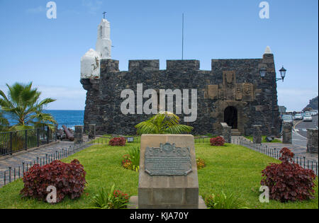 Festung Castillo de San Miguel an der Dorf Garachico, Teneriffa, Kanarische Inseln, Spanien Stockfoto