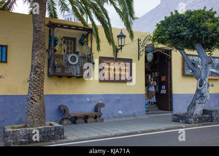 Typisch kanarisches Haus im Dorf Garachico, Teneriffa, Kanarische Inseln, Spanien Stockfoto
