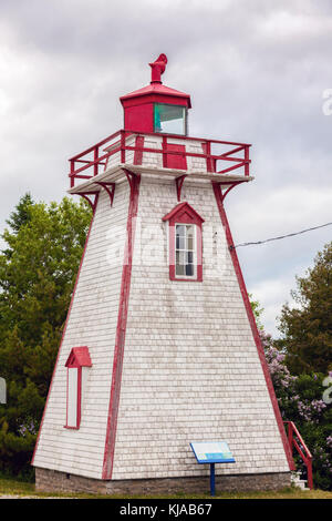 Manitowaning Leuchtturm auf Manitoulin Island. Manitowaning, Manitoulin Island, Ontario, Kanada. Stockfoto