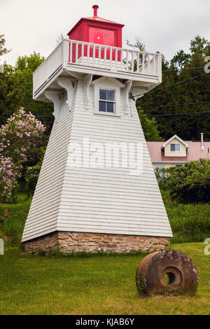 Kagawong Leuchtturm auf Manitoulin Island. Manitoulin Island, Ontario, Kanada. Stockfoto