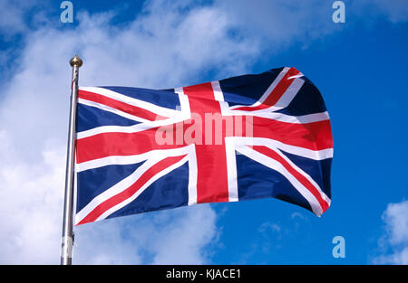 Union Jack-Flagge Stockfoto