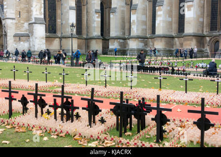 Feld der Erinnerung an die Westminster Abbey, London Stockfoto