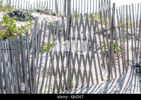 Strand fechten in Southampton, NY Stockfoto