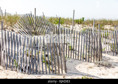 Strand fechten in Southampton, NY Stockfoto