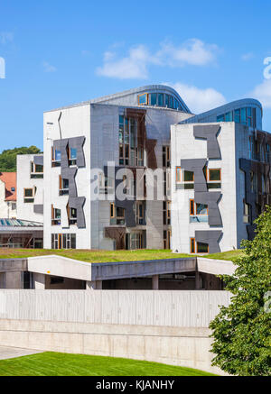 Gebäude des schottischen Parlaments in Edinburgh Schottland Edinburgh Schottisches Parlamentsgebäude Edinburgh Holyrood Edinburgh Schottland Großbritannien GB Europa Stockfoto