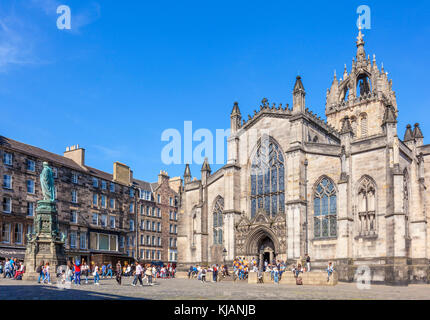 St. Giles Kathedrale High Kirk of Edinburgh High Street Edinburgh royal Mile Scotland GB GB Europa Stockfoto