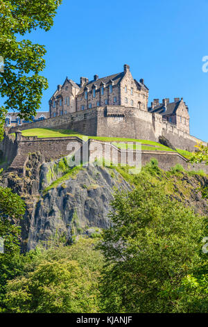Edinburgh Castle das Schloss Edinburgh, Schottland schottisches Schloss Altstadt von Edinburgh Edinburgh Midlothian Schottland Großbritannien GB EU Europa Stockfoto