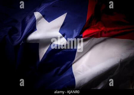 Das Texas State Flag waving im Schatten Stockfoto